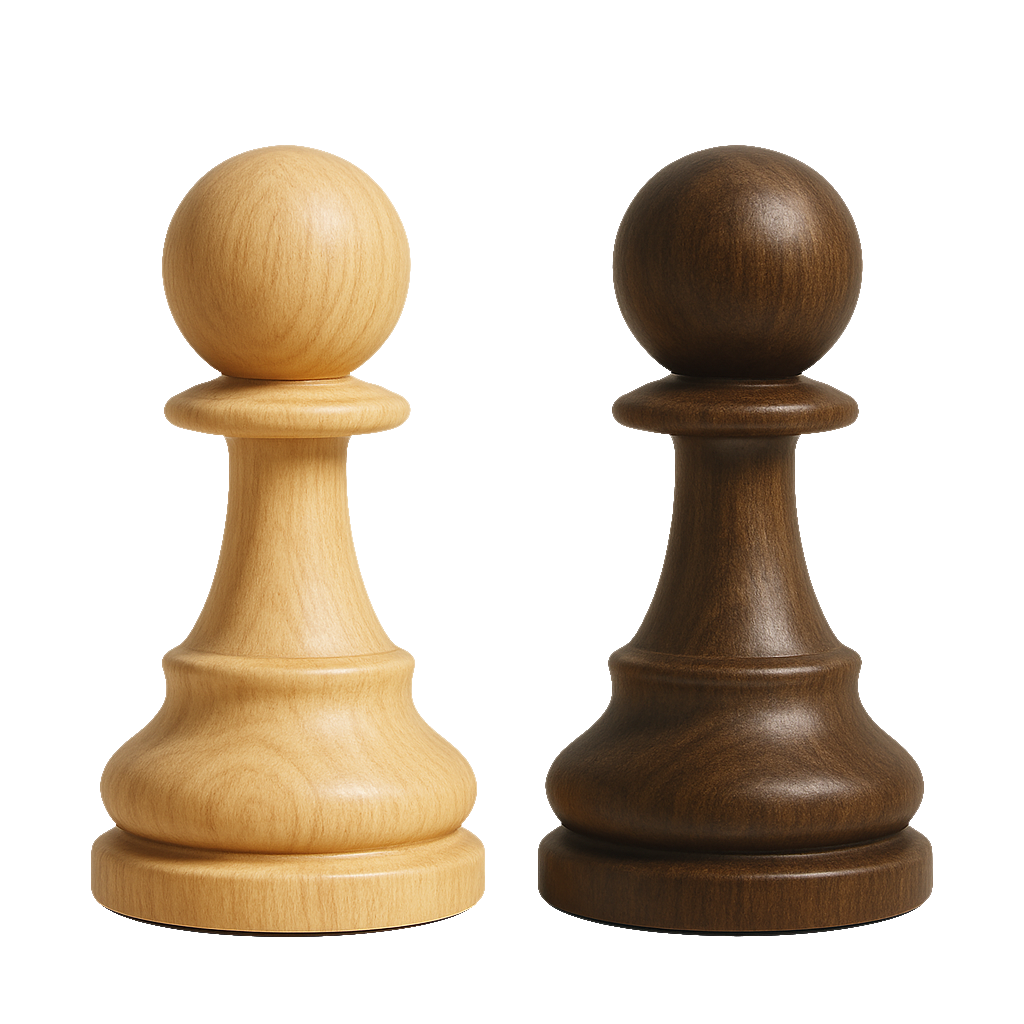Two kings chess pieces